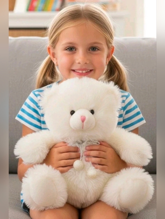 Russ Berrie Other - Russ Berrie Sparkles the White Bear Plush vintage bears from the past 14" mint